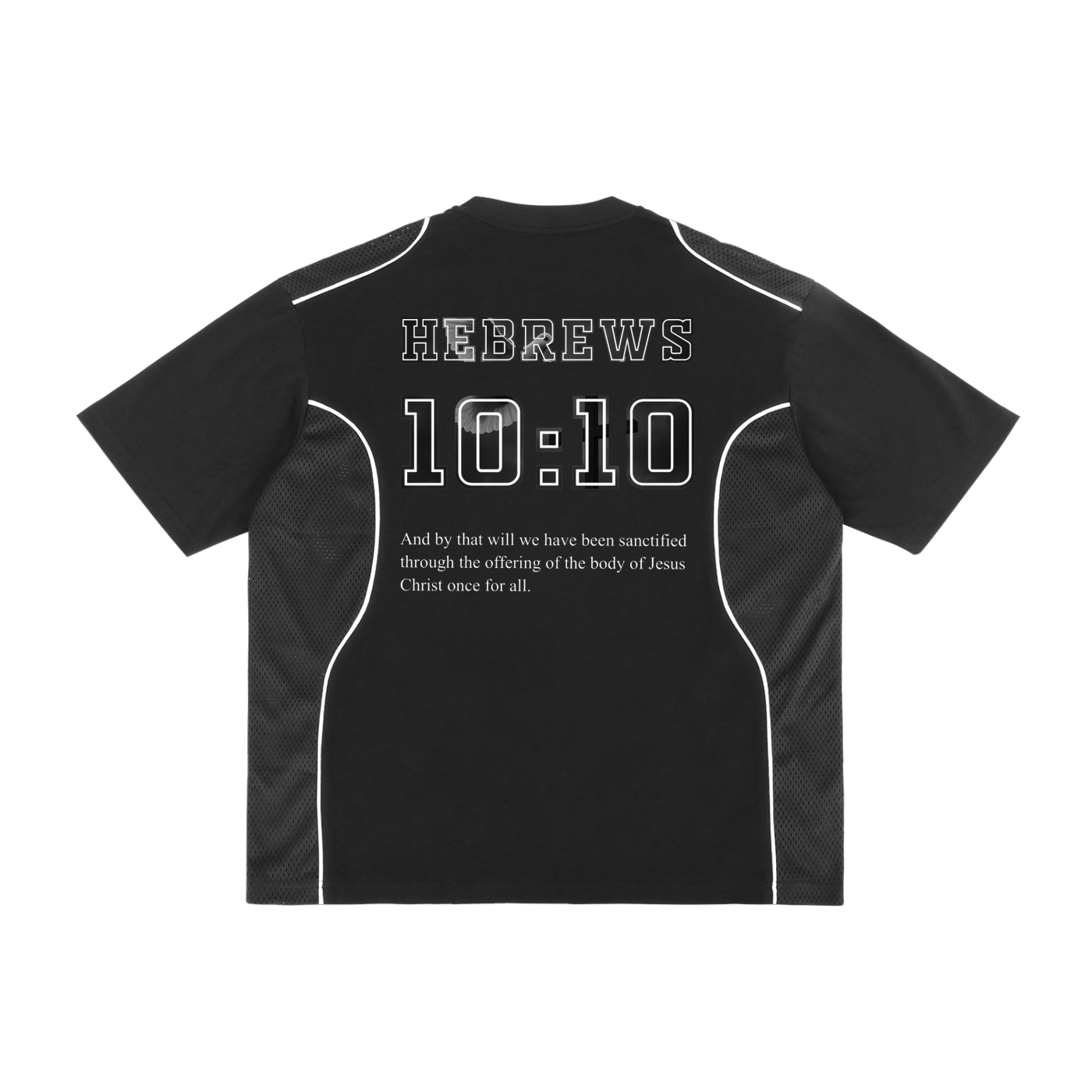 Hebrews 10:10 Abstract Athletic T-shirt