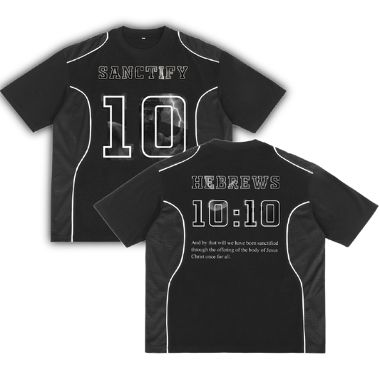 Hebrews 10:10 Abstract Athletic T-shirt